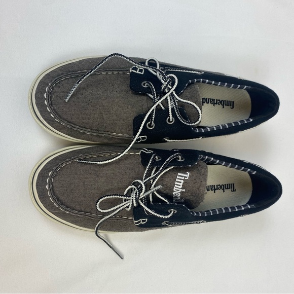 Timberland Loafers Earthkeepers Shoes Canvas Slip-on Boat Shoes - Picture 5 of 9